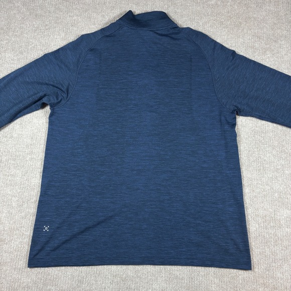 Lululemon Navy Metal Vent Tech Lightweight Quarter Zip Men's Size XXL EUC - Picture 4 of 7